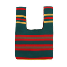 Load image into Gallery viewer, Nollia Christmas Stripe Pattern Mini Knit Tote Bag