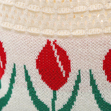 Load image into Gallery viewer, Nollia Ivory Tulip Crochet Knit Bag