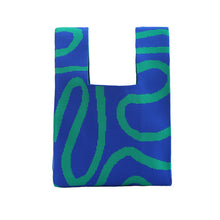 Load image into Gallery viewer, Nollia Swirl Pattern Mini Knit Tote Bag