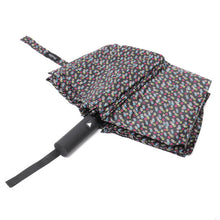 Load image into Gallery viewer, Nollia Compact Black with Colorful Bubble Auto-Open Umbrella – 12" Travel Size, Wind-Resistant