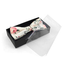 Load image into Gallery viewer, Floral Wedding Cotton Banded Bow Tie