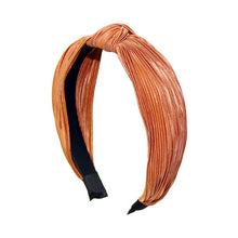 Load image into Gallery viewer, Nollia Pleated Solid "C" Shaped Headband – 12 Color Options