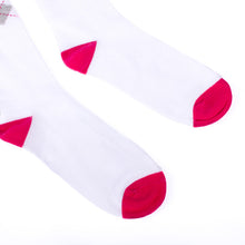 Load image into Gallery viewer, Parquet Ladies Knee High Breast Cancer Awareness Argyle Socks