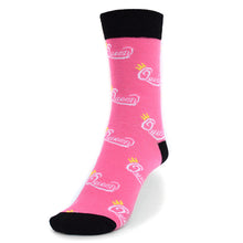 Load image into Gallery viewer, Women's Pink "Queen" Novelty Socks