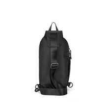 Load image into Gallery viewer, Waterproof Nylon Sling Bag for Travel and Fitness - Black with Bottle Holder