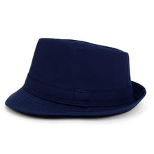 Load image into Gallery viewer, Fall/Winter Light Weight Solid Color Trilby Fedora Hat - H1805047