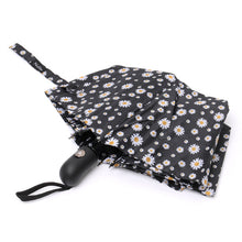 Load image into Gallery viewer, Nollia Compact Daisy Flower Auto-Open Umbrella – 12" Travel Size, Wind-Resistant