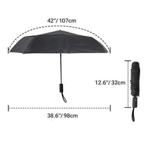 Load image into Gallery viewer, Parquet Auto Open & Close Compact Double Layer Telescopic Umbrella – 12" Wind-Resistant, Travel-Friendly