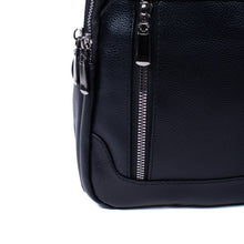 Load image into Gallery viewer, Black PU Leather Anti-Theft Sling Bag – Stylish & Secure