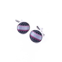 Load image into Gallery viewer, Clericci 12-Piece ASSORTED Spring/Summer Striped Tie, Hanky & Cufflink Gift Box Set