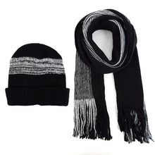 Load image into Gallery viewer, Men's Winter Knit Scarf and Hat Set