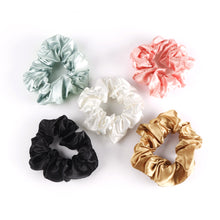 Load image into Gallery viewer, Nollia 5-Pack Oversized Satin-Feel Hair Scrunchie Set – Soft, Luxurious Hair Accessories