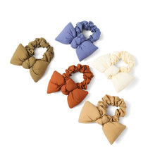 Load image into Gallery viewer, Nollia 5-Pack Bow Scrunchie Set – Fluffy Nylon Ribbon Hair Accessories