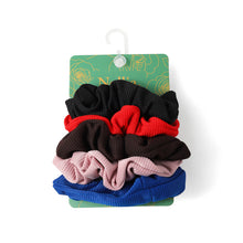 Load image into Gallery viewer, 5 Pack Corduroy-feel Scrunchie Set