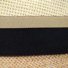 Load image into Gallery viewer, Westend Spring/Summer Woven 2-Tone Fashion Fedora with Taupe & Black Band