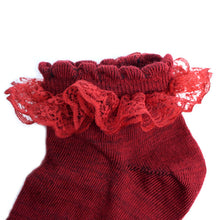 Load image into Gallery viewer, Nollia 24-Pack Women's Ruffle Frilly Lace Ankle Socks – Assorted Solid Colors