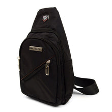Load image into Gallery viewer, Classic Nylon Sling Bag with Zipper Compartments