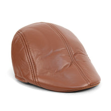 Load image into Gallery viewer, Westend Fall/Winter Traditional PU Leather Ivy Hat – Classic 6-Panel Cap