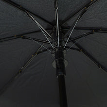 Load image into Gallery viewer, Parquet Black Compact Umbrella – Auto-Open, Rubberized Curved Handle, 12" Travel Size
