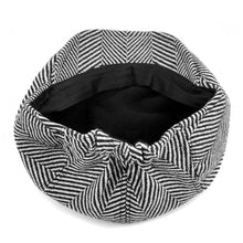 Load image into Gallery viewer, Westend Men’s Fall/Winter Wool Blend Herringbone Ivy Hat – Classic Flat Cap