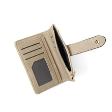 Load image into Gallery viewer, Nollia Ladies Vegan Leather Slim Bifold Wallet – Black or Tan