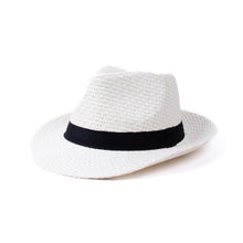 Load image into Gallery viewer, Westend Men's S/S Wide Brim Black Banded Trilby Fashion Fedora Hat