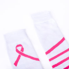 Load image into Gallery viewer, Parquet Ladies Knee High Breast Cancer Awareness Pink Ribbon Socks