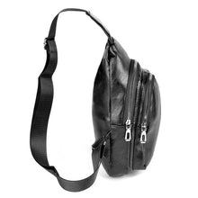 Load image into Gallery viewer, Vegan Leather Crossbody Sling Bag W/ Adjustable Strap