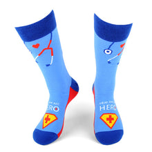Load image into Gallery viewer, Parquet Health Care Heroes – Superheroes Ultra Premium Socks (Unisex)