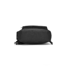 Load image into Gallery viewer, Waterproof Nylon Sling Bag for Travel and Fitness - Black with Bottle Holder