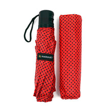 Load image into Gallery viewer, Parquet Polka Dot Telescopic Hand-Open Compact Umbrella – 12" Compact, 5 Color Options