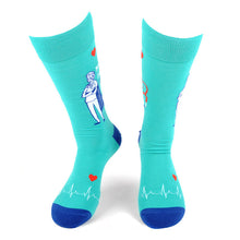 Load image into Gallery viewer, Parquet Health Care Heroes – Modern Heroes Ultra Premium Socks (Unisex)