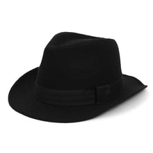 Load image into Gallery viewer, Westend Fall/Winter Wide Brim Trilby Fedora Hat with Black Band Trim