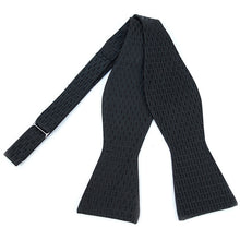 Load image into Gallery viewer, Umo Lorenzo Silk Fancy Freestyle Bow Tie – Self-Tie, Red or Black