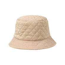 Load image into Gallery viewer, Nollia Ladies Fall/Winter Reversible Quilted & Suede Bucket Hat – 2-in-1 Cozy Style
