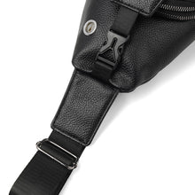 Load image into Gallery viewer, PU Leather Sling Bag - Adjustable with Horizontal Zipper & Multi-Compartment