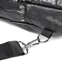 Load image into Gallery viewer, Vegan Leather Crocodile Sling Bag with Magnetic Snap Closure
