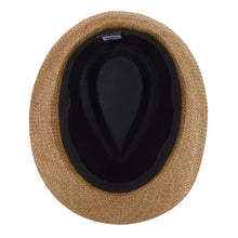 Load image into Gallery viewer, Westend Spring/Summer Woven Trilby Fedora Hat with Feather