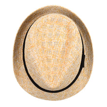 Load image into Gallery viewer, Westend Spring/Summer Twill Weave Trilby Fedora with Tinsel Strips & Black Band