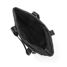 Load image into Gallery viewer, Nollia Harper Black Quilted Nylon Tote Bag with Heart Bag Charm