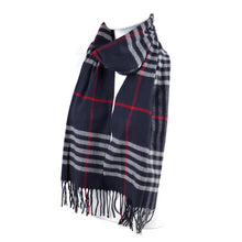 Load image into Gallery viewer, Plaid Cashmere Feel Winter Scarves