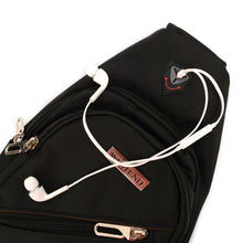 Load image into Gallery viewer, Classic Nylon Sling Bag with Zipper Compartments