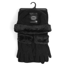 Load image into Gallery viewer, Nollia Kid’s Fleece Winter Hat, Scarf & Gloves Set with Faux Fur Trim – 6 to 12 Years