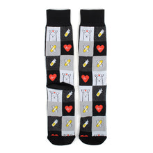 Load image into Gallery viewer, Parquet Health Care Heroes – Nurse Llama Ultra Premium Socks (Unisex)