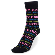 Load image into Gallery viewer, Parquet Women’s Happy Birthday Novelty Socks