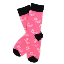 Load image into Gallery viewer, Women's Pink "Queen" Novelty Socks