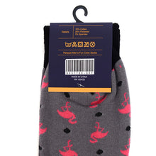 Load image into Gallery viewer, Parquet Men’s Flamingo Novelty Crew Socks