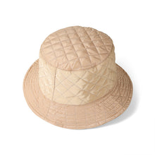 Load image into Gallery viewer, Nollia Ladies Fall/Winter Reversible Quilted & Suede Bucket Hat – 2-in-1 Cozy Style