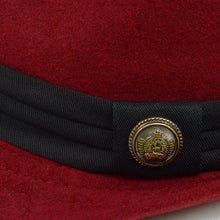 Load image into Gallery viewer, Westend Fall/Winter Trilby Fedora Hat with Button Accent & Band Trim