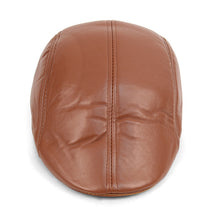 Load image into Gallery viewer, Westend Fall/Winter Traditional PU Leather Ivy Hat – Classic 6-Panel Cap